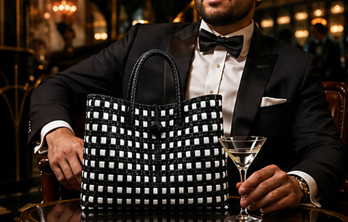 Black Tie Gala Bag – Sleek and refined, this monochrome masterpiece delivers understated elegance. Its clean lines and classic palette make it the ultimate companion for polished, sophisticated looks.