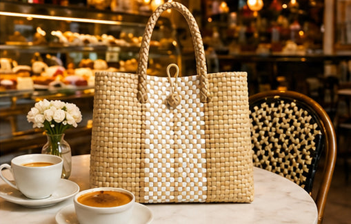 Crème Brûlée  Gala Bag – Warm caramel hues blended with soft neutrals create a luxurious, golden finish. Elegant, classic, and irresistibly refined.
