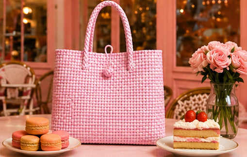 Strawberry Shortcake Gala Bag– Delicate pink tones woven into a light, playful design that feels fresh and feminine. Sweet, soft, and full of charm.
