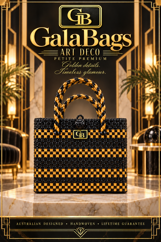 Art Deco Petite Premium GalaBag styled cover with GB logo and badge
